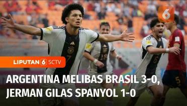 Hasil Piala Dunia U17: Argentina Melibas Brasil 3-0, Jerman Berhasil Kalahkan Spanyol 1-0 | Liputan6