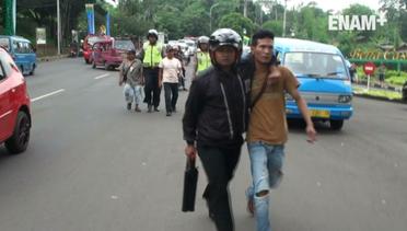 ENAM PLUS: Polisi Bubarkan Razia Para Sopir Angkot