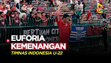 Euforia Suporter dan Pemain Timnas Indonesia U-22 Setelah Pastikan Tiket Final SEA Games 2023