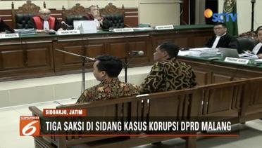 Sidang Gratifikasi Wali Kota dan Anggota DPRD Malang Hadirkan 3 Saksi – Liputan6 Pagi