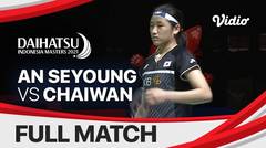 Full Match | An Se Young (KOR) vs Phittayaporn Chaiwan (THA) | Daihatsu Indonesia Masters 2021