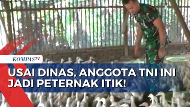 Koptu Shodaqoh, Anggota TNI Kodim 0733 Semarang yang Isi Waktu Luang dengan Ternak Itik!
