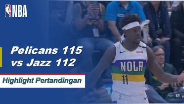 NBA I Cuplikan Pertandingan : Pelicans 115 vs Jazz 112