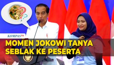 Momen Jokowi Tanya Arti Seblak ke Ibu-ibu Nasabah Program Mekaar