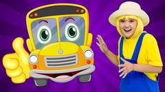 The Wheels On the Bus Go Rounds and Round | Nursery Rhymes and Baby Songs | Hahatoons Songs