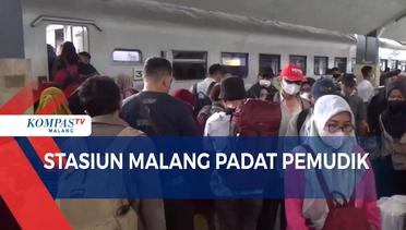 Arus Mudik Lebaran 2023, Ribuan Orang Padati Stasiun Malang