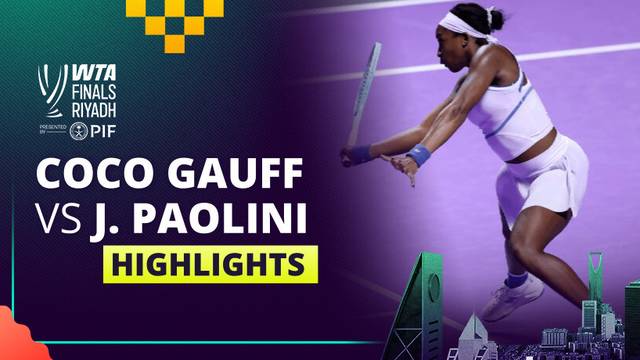 C. Gauff vs J. Paolini - Highlight | WTA Finals Riyadh 2025