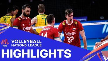 Match Highlight | VNL MEN'S - Australia 0 vs 3 Bulgaria | Volleyball Nations League 2021