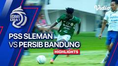 PSS Sleman vs PERSIB Bandung - Highlights | BRI Liga 1 2023/24