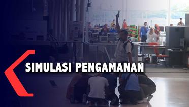 Personel Gabungan Gelar Simulasi Pengamanan di Bandara Kualanamu
