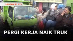 Banjir di Kota Semarang, Warga Harus Numpang Truk Untuk Berangkat Kerja | Liputan 6