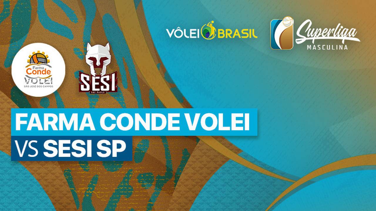 Full Match Farma Conde Volei vs Sesi SP Brazilian Men's Volleyball