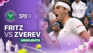 Taylor Fritz (USA) vs Alexander Zverev (GER) - Highlights | Wimbledon 2024 - Gentlemen's Singles