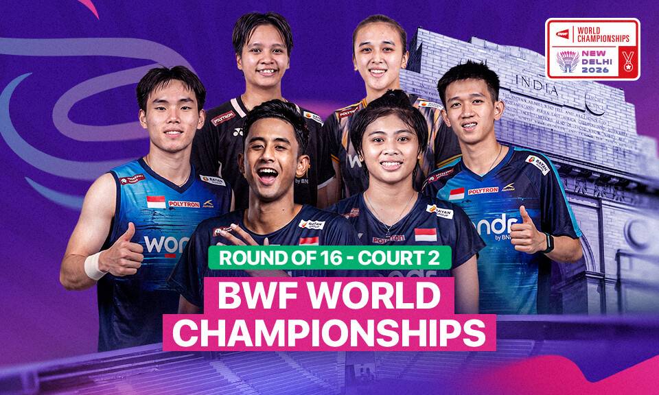 BWF World Championships 2026: R16 - Court 2
