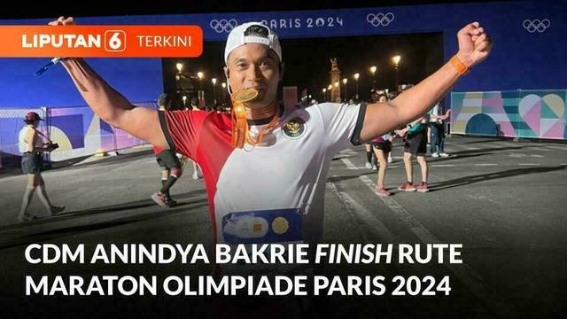 CdM Anindya Bakrie, Finish Rute Maraton Olimpiade Paris 2024 | Liputan 6