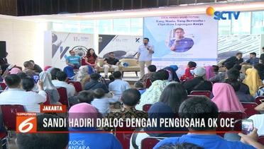 Sandiaga Uno Dialog dengan Pengusaha OK OCE di Jakarta - Liputan 6 Pagi