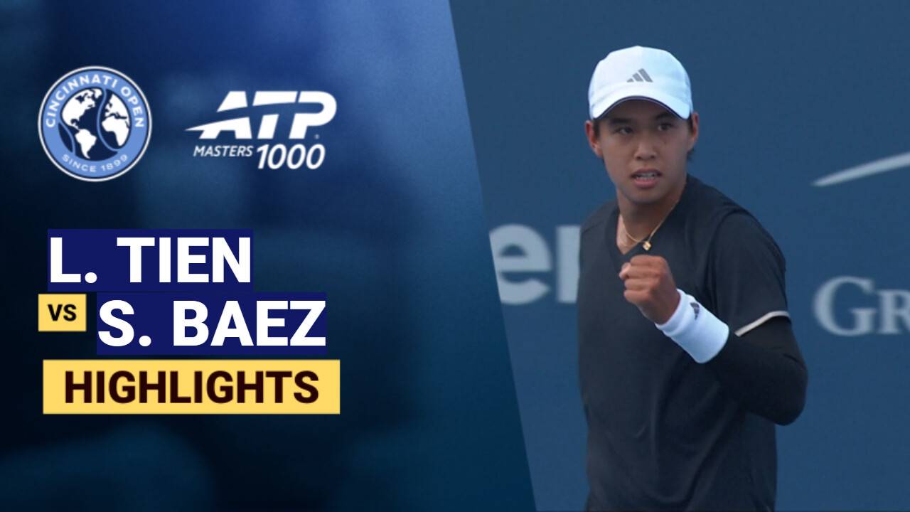 Learner Tien vs Sebastian Baez - Round 2 (Champions Court) | ATP 1000: Cincinnati Open 2026