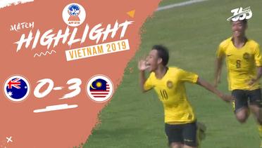 Full Highlight - Australia 0 VS 3 Malaysia | Piala AFF U-18 2019