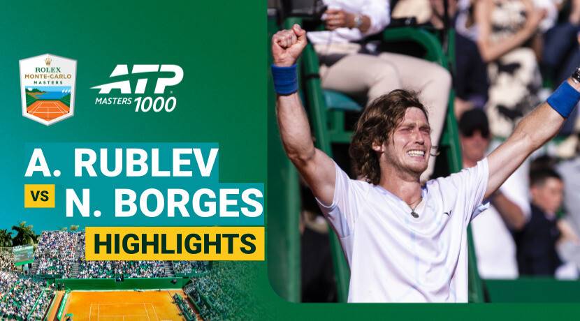 Andrey Rublev vs Nuno Borges - Round 1 (Court Rainier III) | ATP 1000: Rolex Monte-Carlo Masters 2026