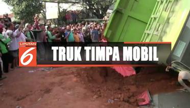 Truk Tanah Timpa Taksi Online di Karawaci, Hanya Balita yang Selamat - Liputan 6 Siang