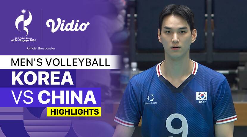 Korea vs China - Men's Volleyball Pool D | 20th Asian Games Aichi-Nagoya 2026