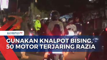 Gunakan Knalpot Bising, 50 Motor Terjaring Razia saat Menuju Puncak Bogor