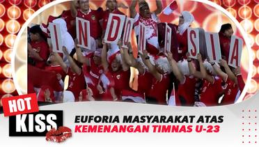Euforia Masyarakat Lihat Perjuangan Timnas Indonesia U-23 Lolos Semifinal Piala Asia 2024 | Hot Kiss