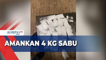 Polisi dan Petugas Bandara Kualanamu Tangkap 2 Pria yang Kedapatan Bawa 4 Kg Sabu