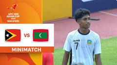 Timor-Leste vs Maldives - Mini Match | AFC U20 Asian Cup Qualifiers