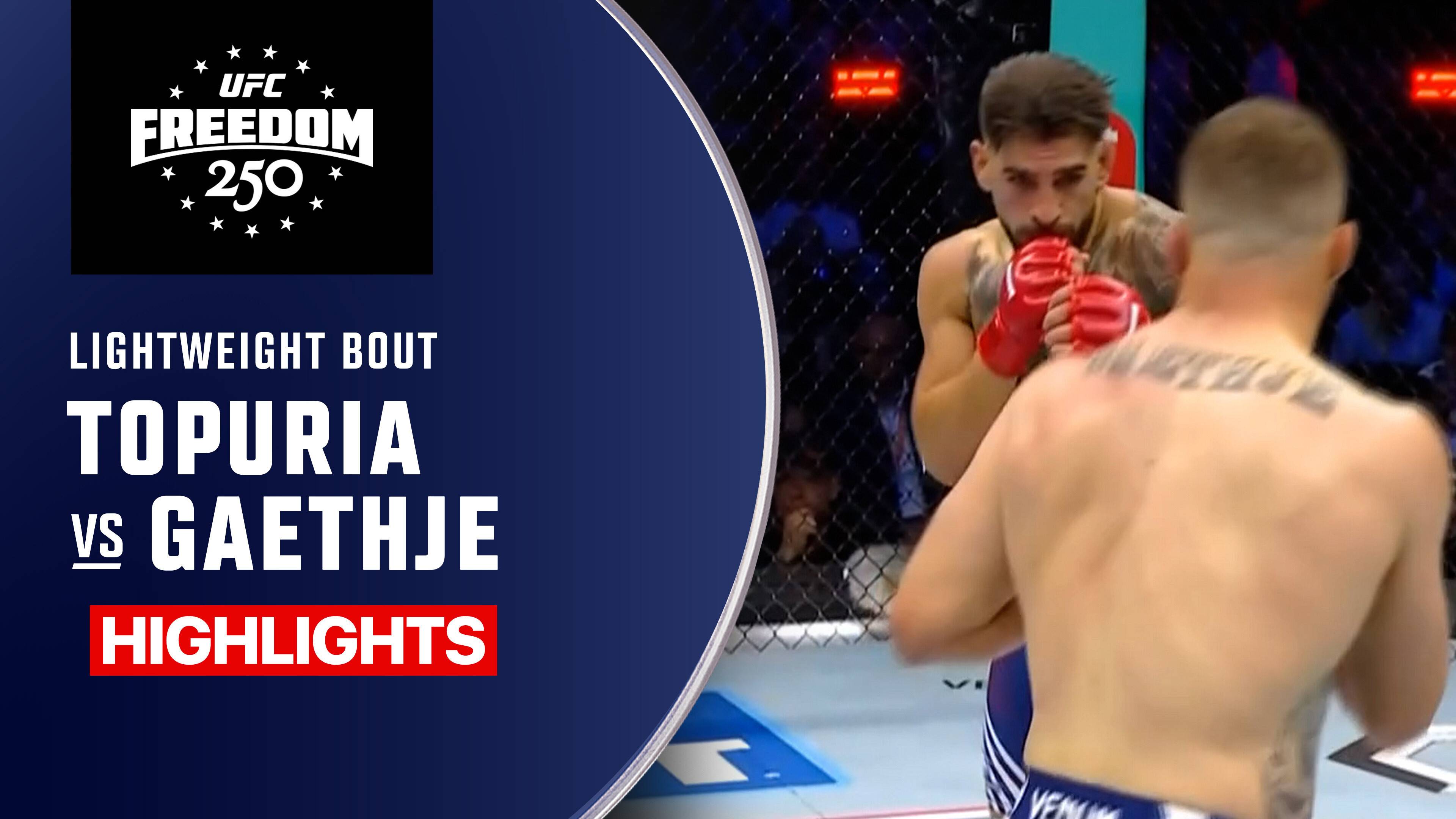 Ilia Topuria vs Justin Gaethje - Lightweight | UFC Freedom 250