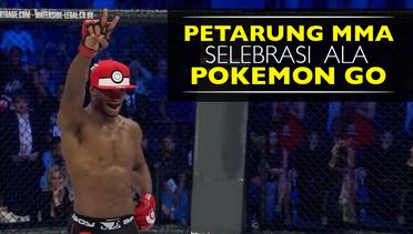 Selebrasi ala Pokemon GO Petarung MMA usai Menang KO