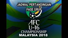Jadwal Timnas Indonesia U16 Di Piala AFC 2018 Malaysia