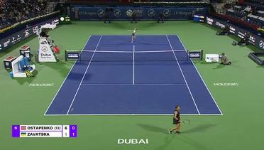 Jelena Ostapenko vs Katarina Zavatska - Highlights | WTA Dubai Duty Free Tennis Championships 2023