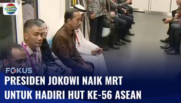 Presiden Jokowi Naik MRT Menuju Gedung Sekretariat ASEAN, Hadiri HUT ke-56 ASEAN | Fokus