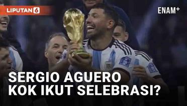 Sergio Aguero Ikut Selebrasi Juara Argentina di Piala Dunia 2022, Ini Alasannya