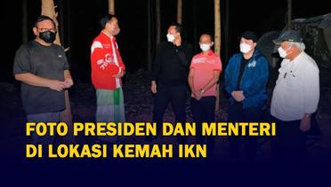 Kenakan Jaket Merah dan Sarung, Presiden Jokowi Bermalam di Tenda di Ibu Kota Negara Nusantara