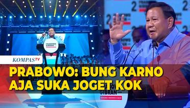 Prabowo Blak-blakan Bicara soal Orang Solo, Gibran hingga Bung Karno Suka Joget