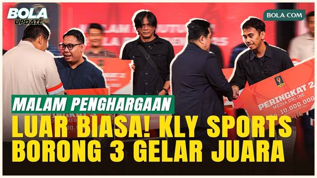 KLY Sports Sabet 3 Gelar Juara di Malam Penghargaan Piala Presiden 2025