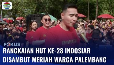 Rangkaian HUT ke-28 Indosiar, Warga Palembang Dihibur Artis Dangdut Hari dan Rara | Fokus