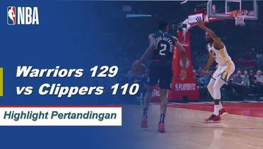 NBA I Cuplikan Pertandingan : Warriors 129 vs Clippers 110
