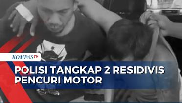 Detik-Detik Polisi Tangkap 2 Residivis Pencuri Motor di Lampung