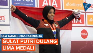 Gulat Putri Dulang 5 Medali untuk Indonesia di SEA Games 2023