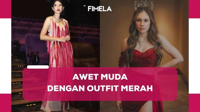 6 Pesona Artis Awet Muda Wulan Guritno dan Dian Sastro dalam Balutan Outfit Merah Merona