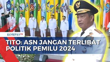 Lantik 9 Penjabat Gubernur, Mendagri Tito Karnavian: ASN Jangan Terlibat Politik di Pemilu 2024