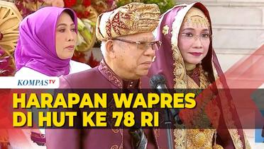 Wawancara Singkat Wapres Maruf Amin Ungkap Harapan Untuk Indonesia di HUT ke 78 RI