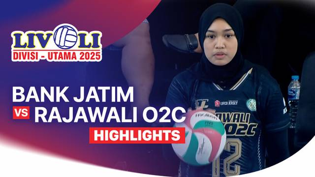 Putri: Bank Jatim vs Rajawali O2C - Highlight | Livoli Divisi Utama 2025