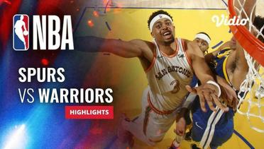 San Antonio Spurs vs Golden States Warriors - Highlights | NBA Regular Season 2023/24