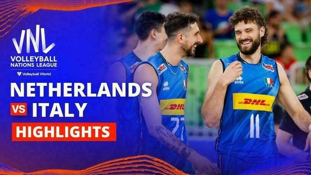 Men: Netherlands vs Italy - Highlight | Volleyball Nations League 2025