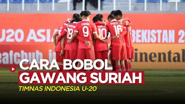 Cara Timnas Indonesia U-20 untuk Bisa Bobol Gawang Suriah di Piala Asia U-20 2023