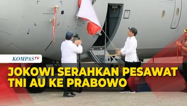 [FULL] Detik-Detik Jokowi Serahkan Pesawat Hercules TNI AU ke Menhan Prabowo